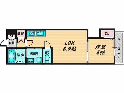 F asecia Carmel【2階】の間取り