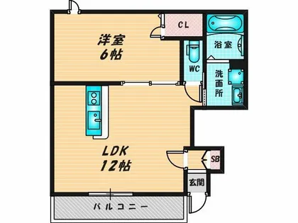ルミエール・ソレール【1階】の間取り