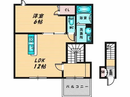 ルミエール・ソレール【2階】の間取り