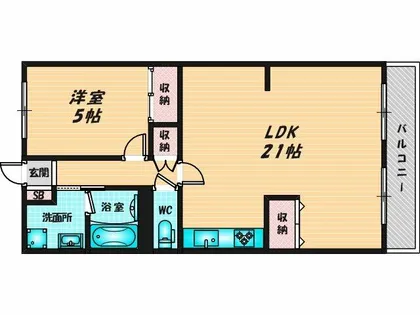 シャトー八戸の里【10階】の間取り