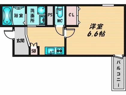 Gracias court荒本(グラシアスコート荒本)【2階】の間取り