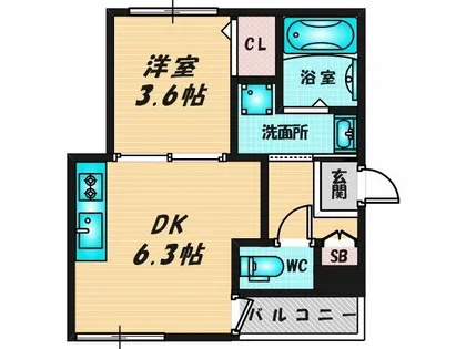 oeillet【2階】の間取り