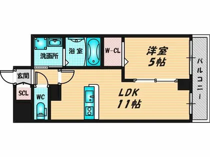 VITA荒本【2階】の間取り