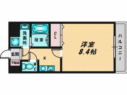 メルディアキューブやえのさと【5階】の間取り