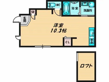 あんしん+大蓮東08-1084【1階】の間取り