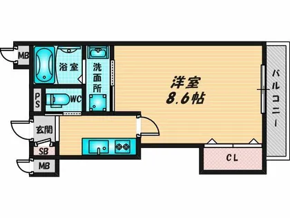 KTIレジデンス河内花園【3階】の間取り