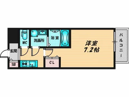ファーストフィオーレ長田グランディール【9階】の間取り