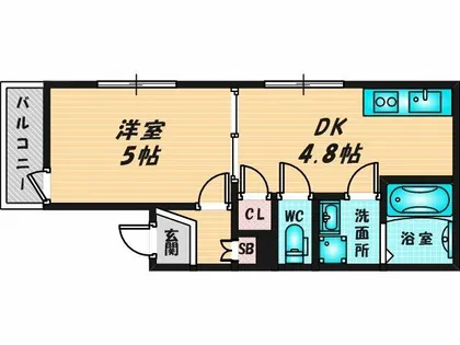 MELDIA大蓮Ⅱ【1階】の間取り