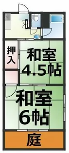 北條荘【D号室】の間取り