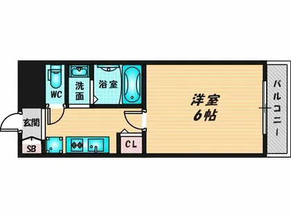 グランパシフィック新今里【4階】の間取り