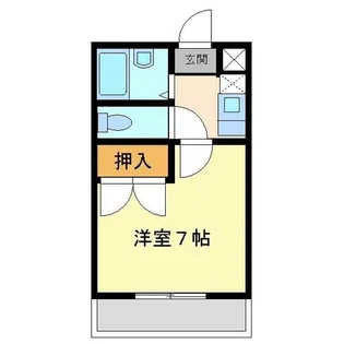 彩華Ⅲ【104号室】の間取り