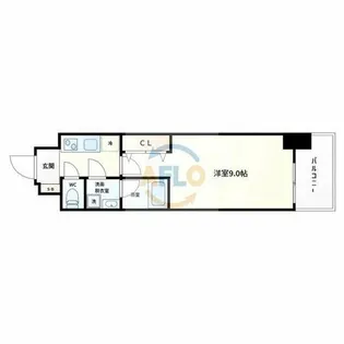 スプランディッド淀屋橋DUE【10階】の間取り