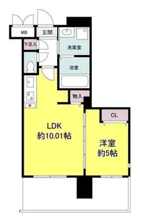 グランシス江坂【0401号室】の間取り