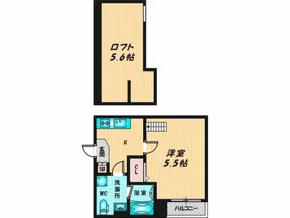 Valenti小阪【2階】の間取り