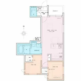 REGALEST二条【1階】の間取り