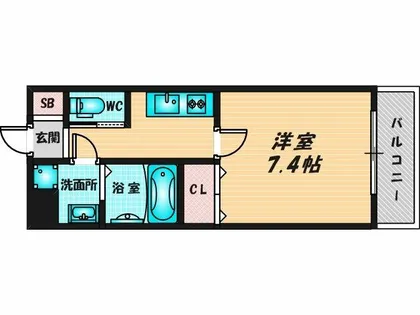 メゾン上小阪【2階】の間取り