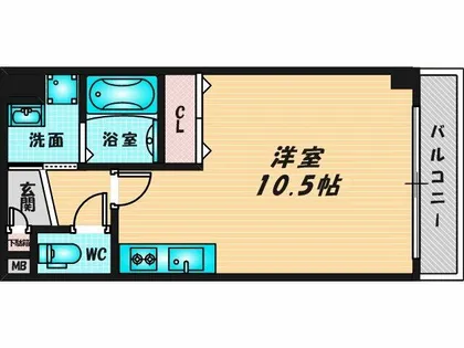 メルベーユ高井田【1階】の間取り