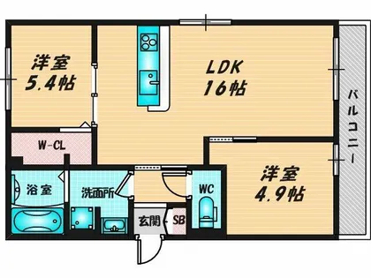 D-ROOM東花園【3階】の間取り