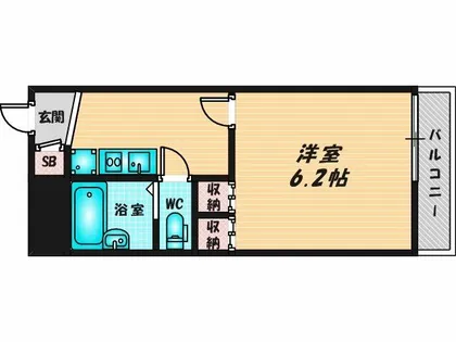 レオパレスドミール【1階】の間取り