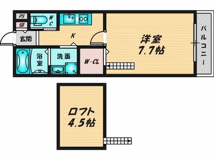 エムズコート吉田【2階】の間取り
