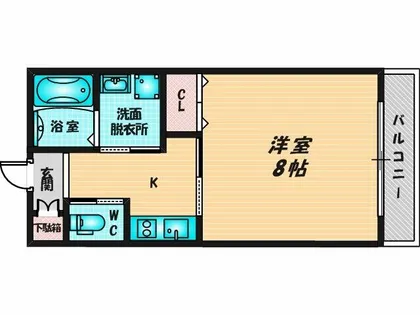 パレスハナテンⅡ【1階】の間取り