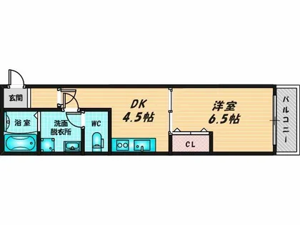 ノイヴェル小若江【2階】の間取り