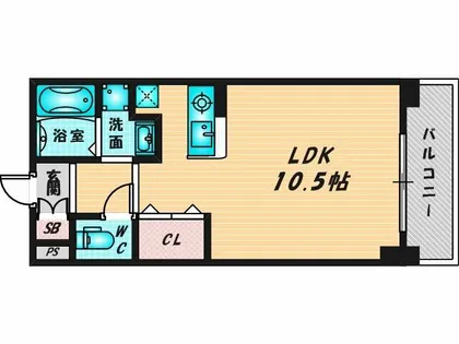 アット長田【5階】の間取り