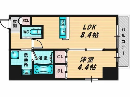 プレジオ永和EURO【9階】の間取り