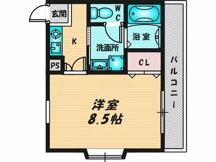 アデレード長田【1階】の間取り