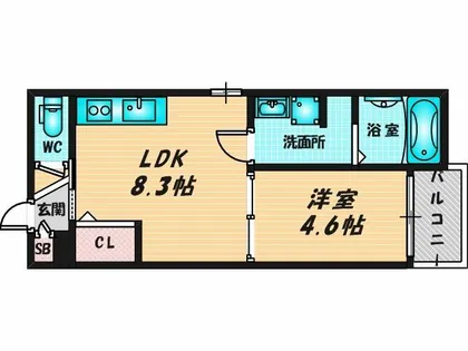 F asecia cer【2階】の間取り