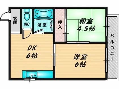 テラノコーポ【2階】の間取り