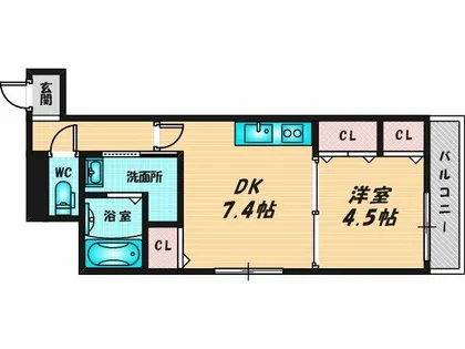 フジパレス鶴見Ⅵ番館【3階】の間取り