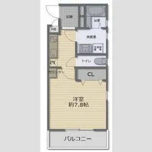 プルメリア東正雀【1階】の間取り