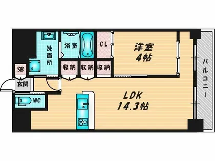 Allier鴻池元町【5階】の間取り