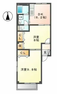 エターナルパレス【2階】の間取り