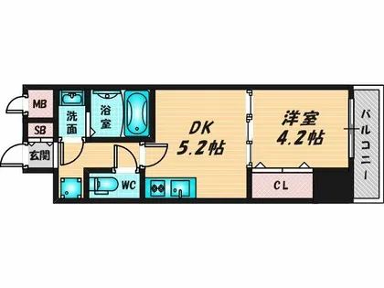 GARDENIA高井田【5階】の間取り