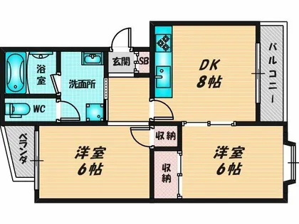 グロリアスレジダンス【3階】の間取り