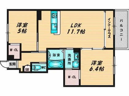 リレア【1階】の間取り