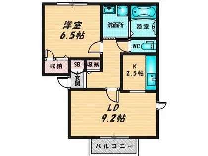 グランドソレイユ【1階】の間取り