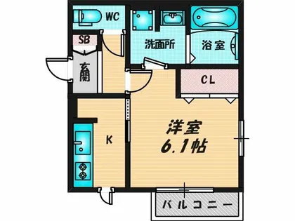 セジュール・ユイット西岩田【2階】の間取り