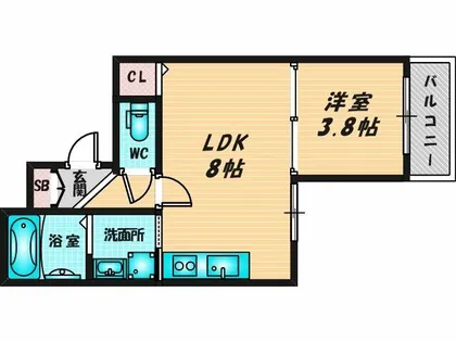 SAKURA RIVER【2階】の間取り