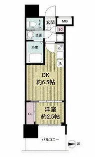 セレニテ中崎町リアン【12階】の間取り