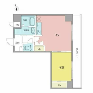 アビターレ車道【3階】の間取り