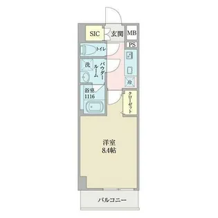 WESTIN柴田【4階】の間取り
