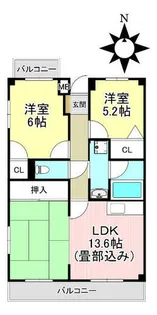 アピタシオンA【101号室】の間取り