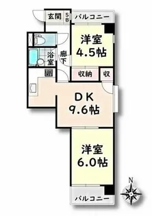 シティアーク熱田【5階】の間取り