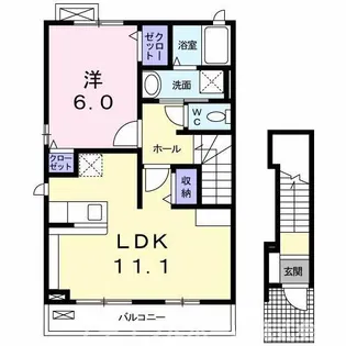 ベルコート【2階】の間取り