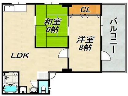 シャトーすずらんⅢ【3階】の間取り