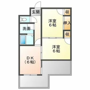 グランドメゾン大津和【2階】の間取り