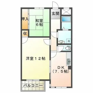 アルテメゾン弐番館【1階】の間取り